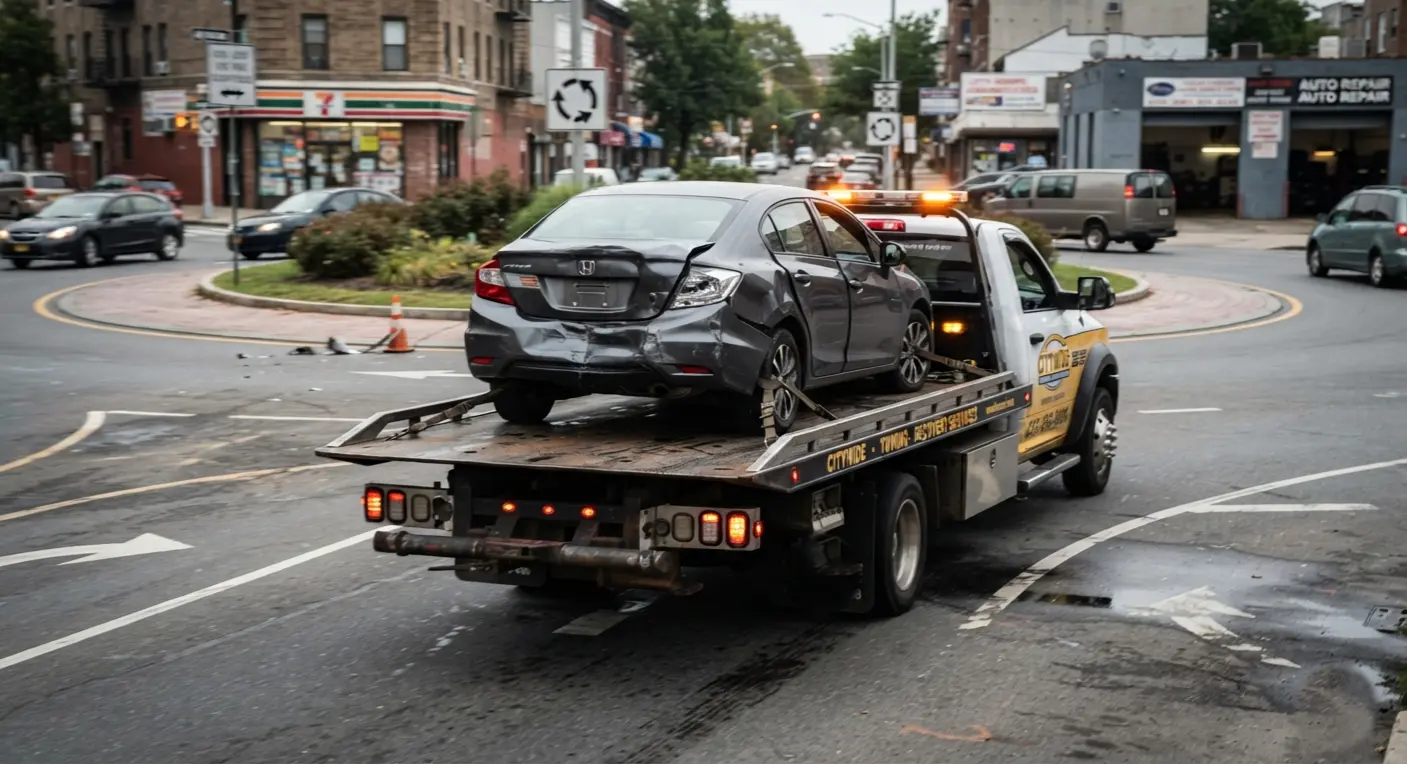 Recuperación de vehículo accidentado
